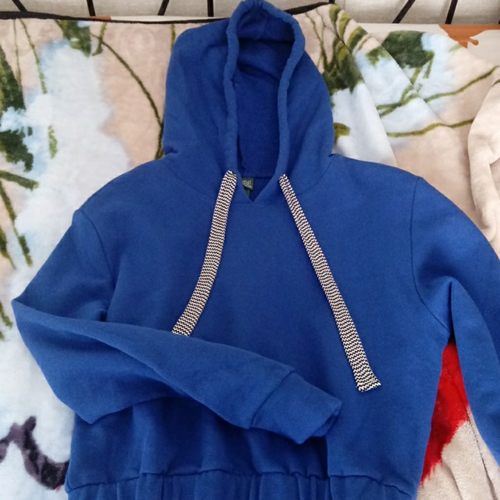 Blue hoodie
